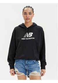New Balance Bluza WT41504 Czarny Oversize. Kolor: czarny. Materiał: syntetyk, bawełna
