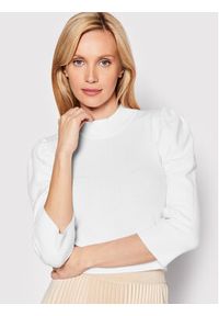 Glamorous Sweter AC3084 Biały Regular Fit. Kolor: biały. Materiał: wiskoza #4