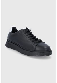 BOSS - Boss Buty skórzane Bulton 50465468.001 kolor czarny. Nosek buta: okrągły. Zapięcie: sznurówki. Kolor: czarny. Materiał: skóra #5