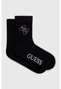 Guess skarpetki damskie kolor czarny. Kolor: czarny