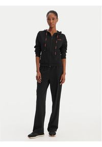 Hugo - HUGO Bluza 50556350 Czarny Regular Fit. Kolor: czarny. Materiał: bawełna, syntetyk #5
