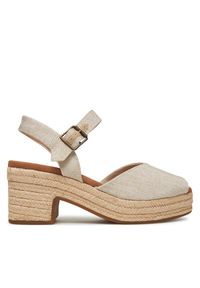 Espadryle Toms. Nosek buta: otwarty. Kolor: kremowy #1