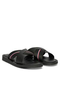 TOMMY HILFIGER - Tommy Hilfiger Klapki Core Hilfiger Lth Criss C Sandal FM0FM05783 Czarny. Kolor: czarny. Materiał: skóra #2