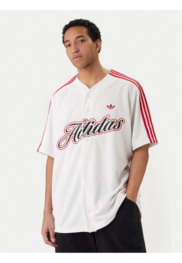 Adidas - adidas T-Shirt Summer League Varsity Baseball KD6563 Biały Oversize. Kolor: biały. Materiał: syntetyk