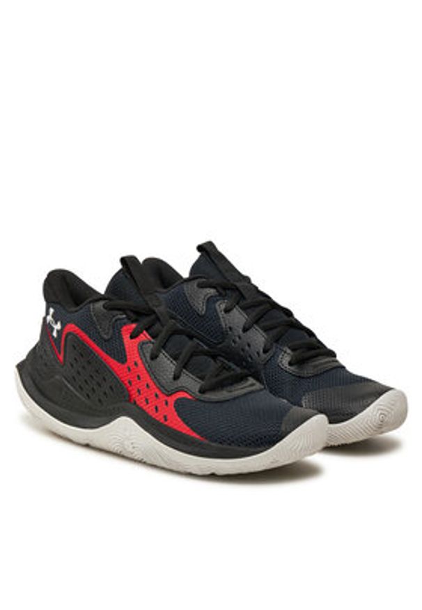 Under Armour Buty Ua Gs Jet '23 3026635-001 Czarny. Kolor: czarny. Materiał: skóra