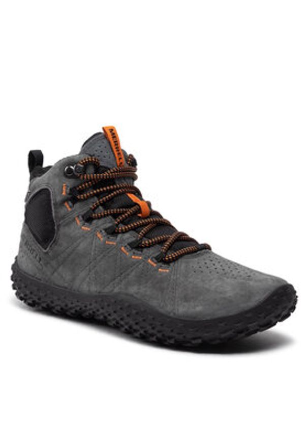 Merrell Trekkingi Wrapt Mid Wp J036001 Szary. Kolor: szary. Materiał: zamsz, skóra. Sport: turystyka piesza