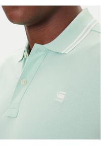 G-Star RAW - G-Star Raw Polo Dunda D17127-5864 Zielony Slim Fit. Typ kołnierza: polo. Kolor: zielony. Materiał: bawełna #4