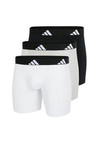 Adidas - Bokserki Active Flex Cotton 3 pak. Kolor: zielony, niebieski, wielokolorowy. Materiał: elastan, bawełna. Sport: fitness #2