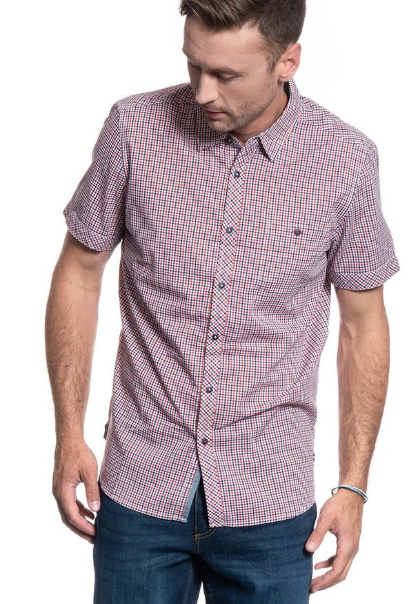 Mustang - MĘSKA KOSZULA MATERIAŁOWA MUSTANG COLLIN CHECK SHIRT 1009557 11735. Materiał: materiał