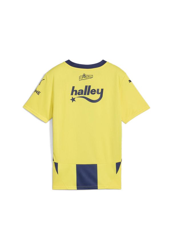 Puma - Młodzieżowa koszulka domowa Fenerbahçe SK 24/25 PUMA Speed Yellow Blue Violet. Kolor: niebieski, wielokolorowy, żółty. Sport: piłka nożna