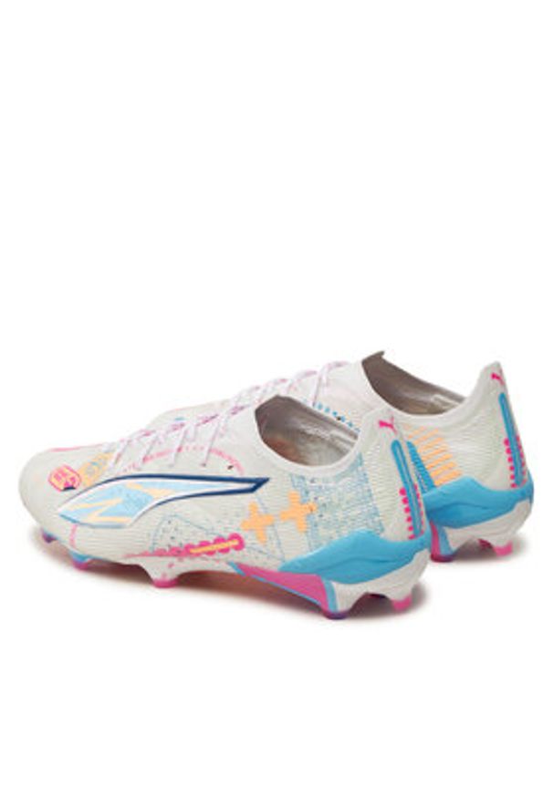 Puma Buty do piłki nożnej ULTRA 5 ULTIMATE VOL. UP FG 108063 01 Biały. Kolor: biały. Materiał: mesh, materiał