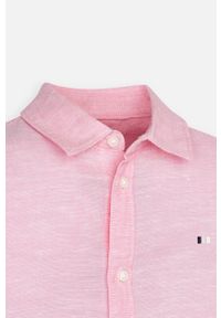 Mayoral - Koszula dziecięca 92-134 cm. Okazja: na co dzień. Kolor: różowy. Materiał: tkanina, bawełna, len, materiał. Długość: długie. Wzór: gładki. Styl: casual #3