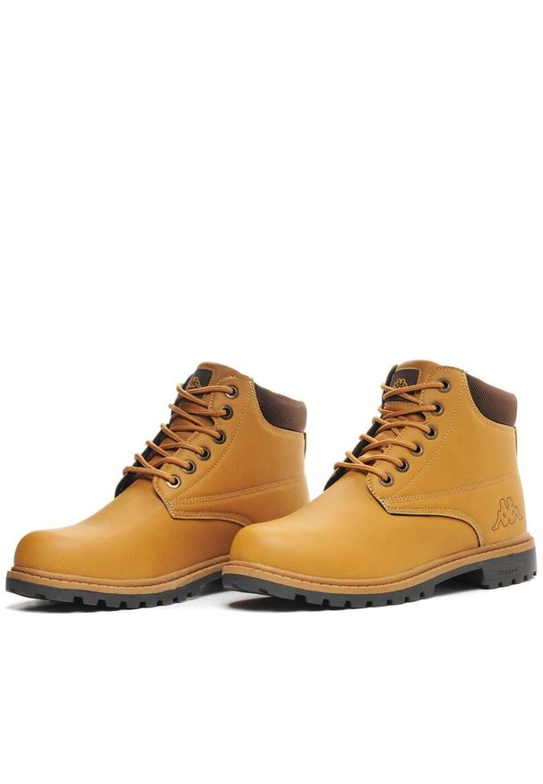 Buty do chodzenia męskie Kappa Logo Tennesee 2. Wysokość cholewki: za kostkę. Zapięcie: sznurówki. Kolor: żółty, brązowy, wielokolorowy. Materiał: materiał. Szerokość cholewki: normalna. Sport: turystyka piesza