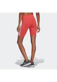Spodenki fitness damskie Adidas. Kolor: różowy. Materiał: jersey, bawełna, elastan. Sport: fitness