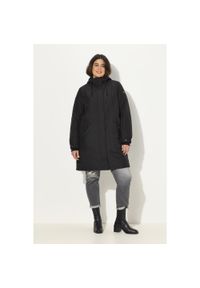 ULLA POPKEN - Damskie Kurtka funkcyjna HYPRAR linia A z recyklingu. Kolekcja: plus size. Kolor: czarny. Materiał: poliester, materiał. Sport: turystyka piesza #1