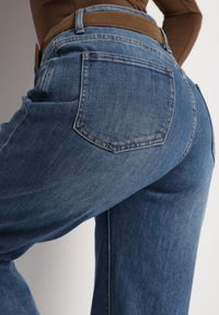Born2be - Niebieskie Jeansy o Kroju Mom Fit z Regularnym Stanem Rilarisse. Okazja: na co dzień. Kolor: niebieski. Styl: casual