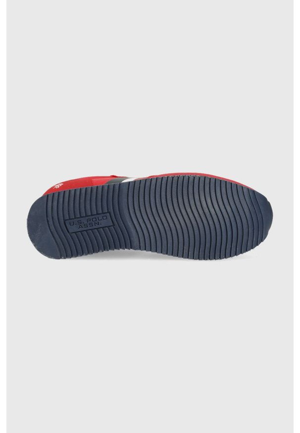 U.S. Polo Assn. sneakersy kolor czerwony. Zapięcie: sznurówki. Kolor: czerwony. Materiał: guma