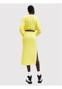 Desigual Sukienka codzienna Bolonia 22WWVW68 Żółty Slim Fit. Okazja: na co dzień. Kolor: żółty. Materiał: wiskoza. Typ sukienki: proste. Styl: casual #2