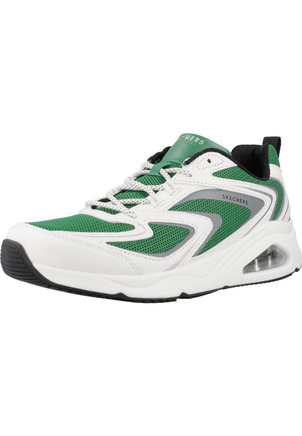 skechers - Tenisówki Skechers Model 177424s Tres-air Uno Kolor Zielony. Kolor: zielony. Materiał: materiał, syntetyk