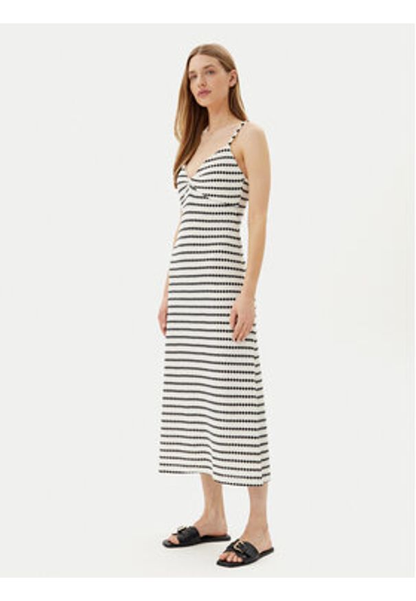 only - ONLY Sukienka letnia Eva 15346296 Écru Regular Fit. Materiał: syntetyk. Sezon: lato