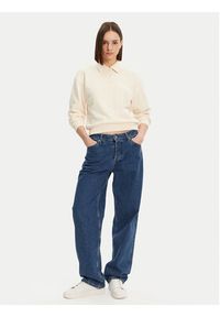 Lacoste Bluza SF0351 Beżowy Relaxed Fit. Kolor: beżowy. Materiał: bawełna #3