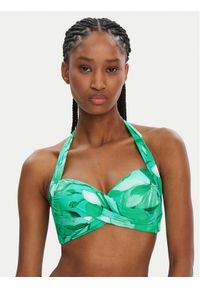 Seafolly Góra od bikini Secret Garden 30806-220 Zielony. Kolor: zielony. Materiał: syntetyk