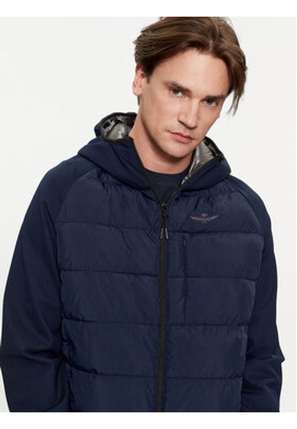 Aeronautica Militare Kurtka przejściowa 232AF465CT3201 Granatowy Regular Fit. Kolor: niebieski. Materiał: syntetyk