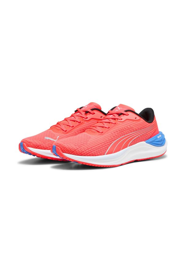 Puma - Damskie buty do biegania PUMA Electrify NITRO™ 3. Okazja: na co dzień. Kolor: niebieski, pomarańczowy, czerwony, wielokolorowy. Sport: bieganie