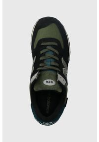 New Balance sneakersy U574KBG kolor czarny. Nosek buta: okrągły. Zapięcie: sznurówki. Kolor: czarny. Materiał: guma. Model: New Balance 574 #4