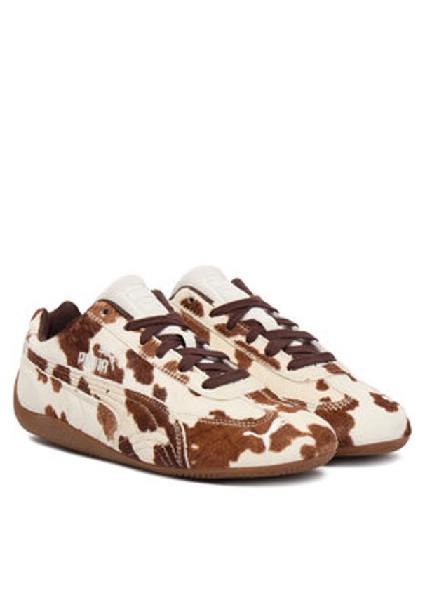 Puma Sneakersy Speedcat Cow Wns 406141 01 Brązowy. Kolor: brązowy. Materiał: skóra