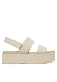 Calvin Klein Jeans Sandały Flatform Sandal Sling In YW0YW01788 Écru. Materiał: materiał