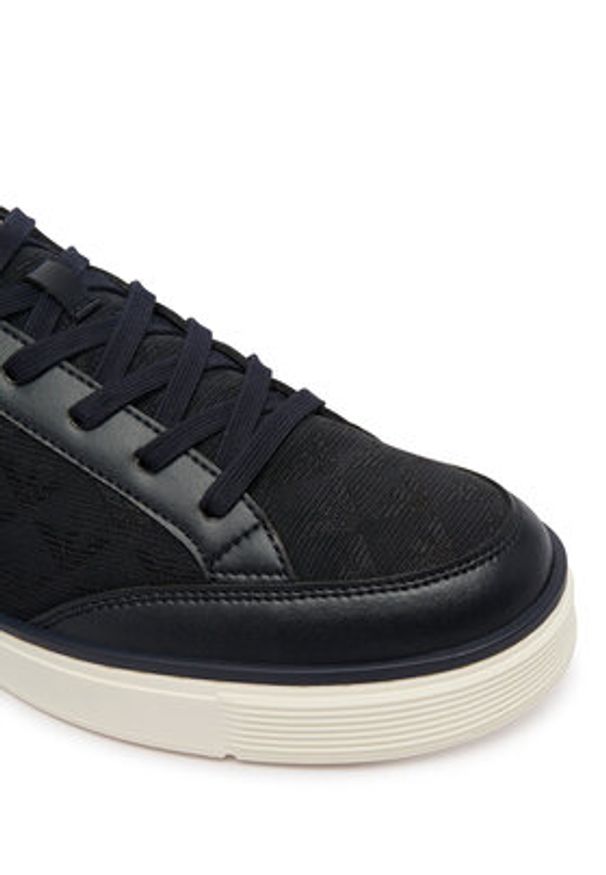 Emporio Armani Sneakersy EM004782 AF23199 MB483 Granatowy. Kolor: niebieski. Materiał: materiał