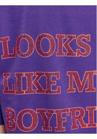 Patrizia Pepe T-Shirt 2M4316/J128-M448 Fioletowy Regular Fit. Kolor: fioletowy. Materiał: bawełna