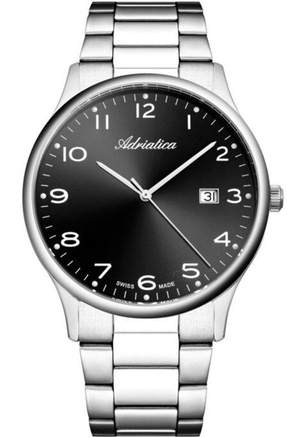 Zegarek męski Adriatica A1293.5124Q srebrny. Kolor: srebrny