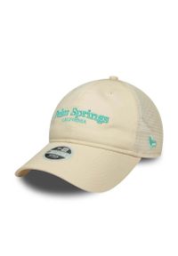 New Era - Czapka trucker 9twenty damska New York Yankees. Kolor: beżowy. Styl: sportowy