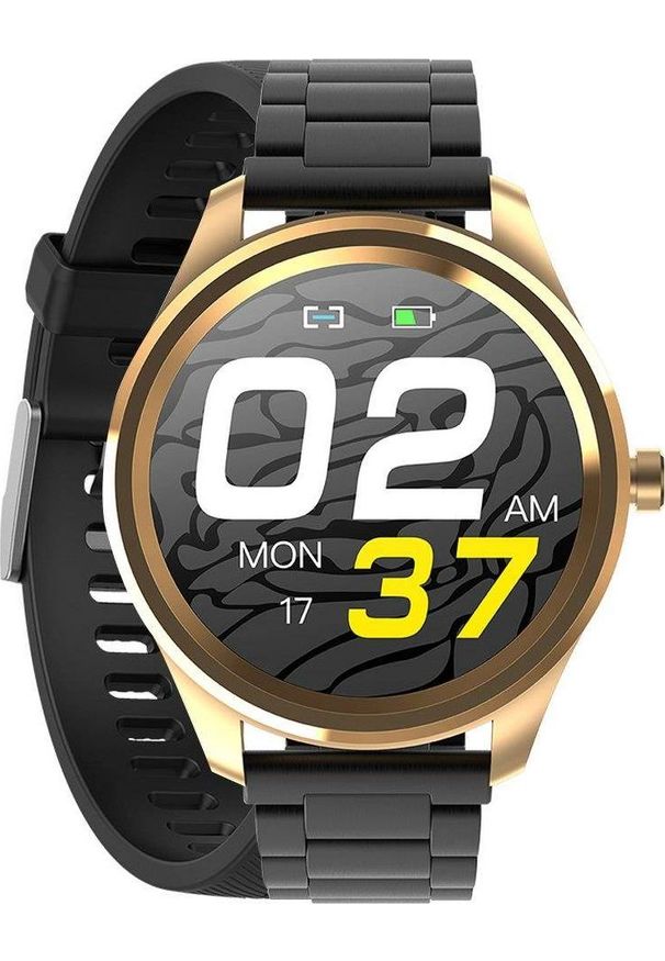 Smartwatch Gino Rossi SW012-4 Czarny (14987). Rodzaj zegarka: smartwatch. Kolor: czarny