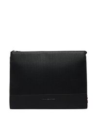 TOMMY HILFIGER - Tommy Hilfiger Etui na laptopa Metal Logo Woven Laptop Sleeve AM0AM14303 Czarny. Kolor: czarny. Materiał: materiał #1