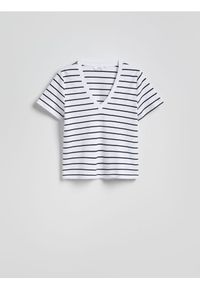 Reserved - T-shirt z merceryzowanej bawełny - wielobarwny. Materiał: bawełna #1