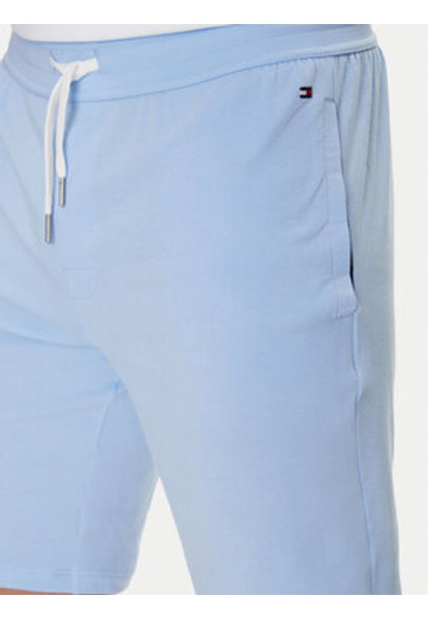 TOMMY HILFIGER - Tommy Hilfiger Szorty sportowe UM0UM03364 Błękitny Regular Fit. Kolor: niebieski. Materiał: bawełna. Styl: sportowy