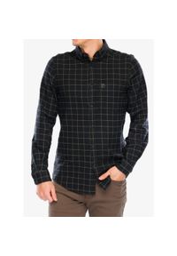 Fjällräven - Koszula turystyczna męska Fjallraven Ovik Flannel Shirt. Okazja: na co dzień. Kolor: szary. Styl: casual