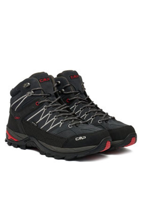 CMP Trekkingi Rigel Mid Wp Waterproof 3Q12947 Czarny. Kolor: czarny. Materiał: zamsz, skóra. Sport: turystyka piesza