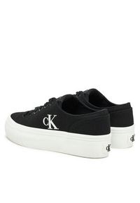 Calvin Klein Jeans Tenisówki Vulc Flatform Low Cv Mg YW0YW01763 Czarny. Kolor: czarny. Materiał: materiał