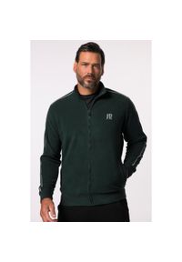 JAY-PI - Męska Kurtka polarowa z odblaskowymi elemetami fitness do roz. 7 XL. Kolekcja: plus size. Kolor: zielony. Materiał: poliester, materiał. Sport: fitness