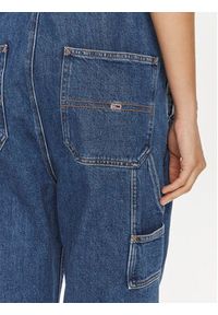 Tommy Jeans Ogrodniczki Classic Flag DW0DW18208 Niebieski Wide Leg. Kolor: niebieski
