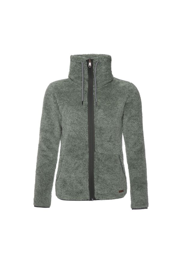 Polar z pełnym zamkiem błyskawicznym Protest Riri. Kolor: zielony. Materiał: polar. Sezon: zima. Sport: narciarstwo