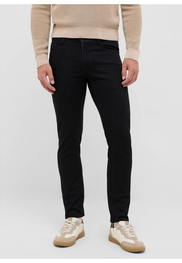 Męskie Spodnie Jeansowe Mustang Style Oregon Slim K Denim Black 1016804 4000 902