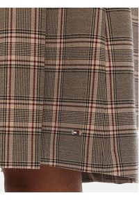 TOMMY HILFIGER - Tommy Hilfiger Spódnica plisowana WW0WW46651 Beżowy Regular Fit. Kolor: beżowy. Materiał: syntetyk, wiskoza #4