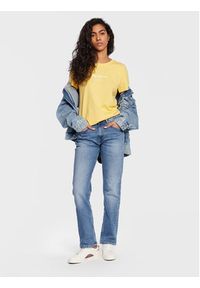 Pepe Jeans T-Shirt Wendy PL505480 Żółty Regular Fit. Kolor: żółty. Materiał: bawełna