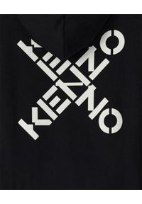 Kenzo - KENZO - Czarna bluza z logo. Okazja: na co dzień. Kolor: czarny. Materiał: jeans, dresówka, materiał. Długość rękawa: długi rękaw. Długość: długie. Wzór: aplikacja. Styl: klasyczny, casual, sportowy #5