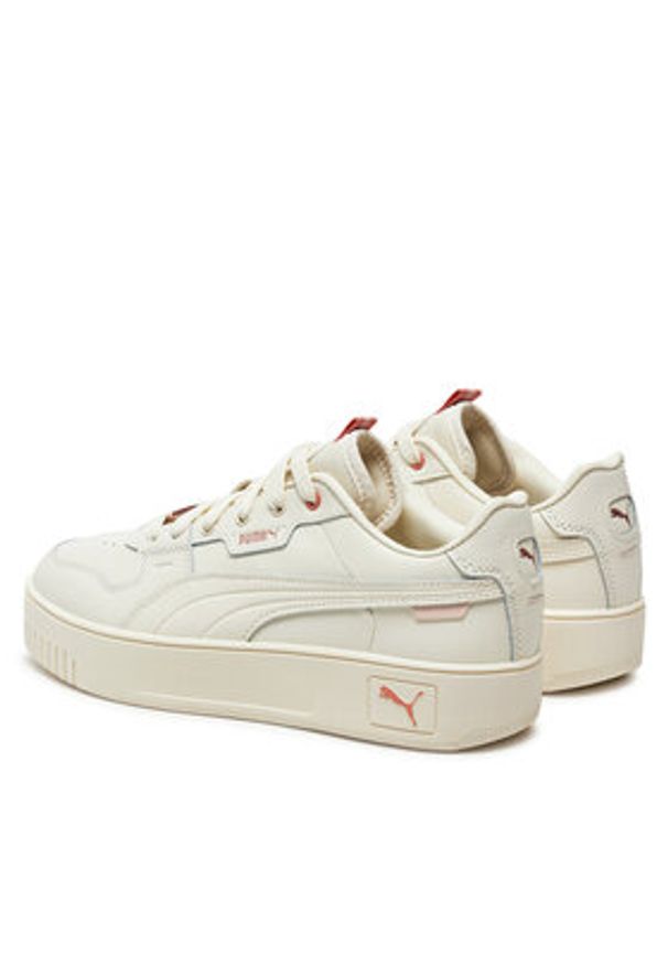 Puma Sneakersy Carina Street Lux 397487 03 Écru. Materiał: skóra